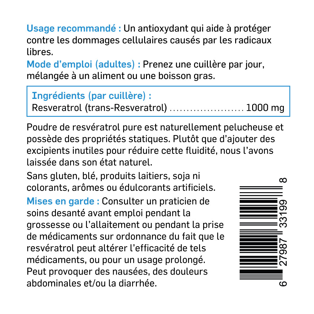 Resveratrol Powder 1000 mg/scoop