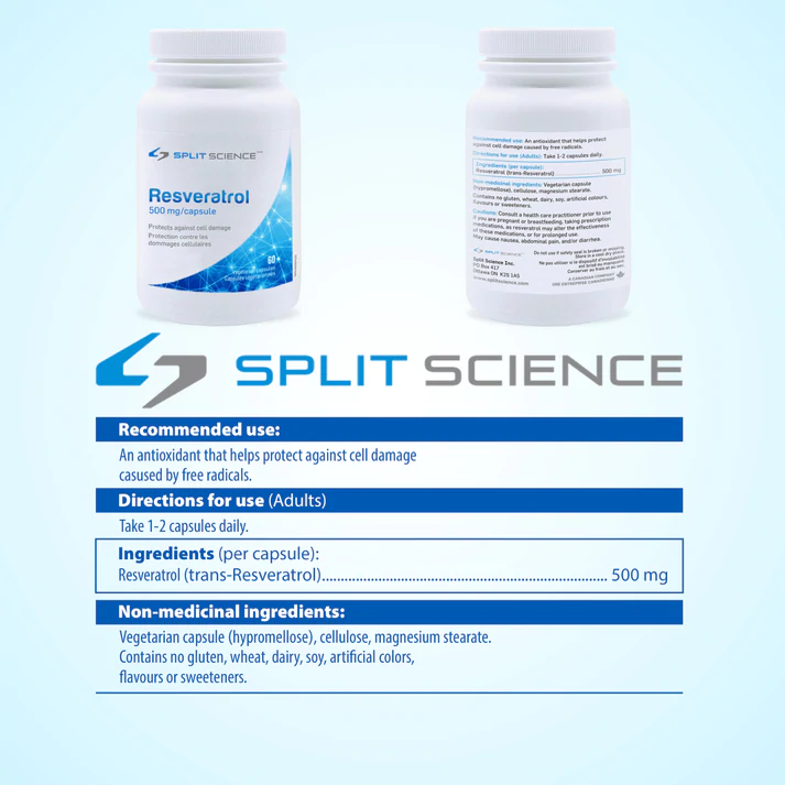 Resveratrol - High Potency 500 mg/capsule